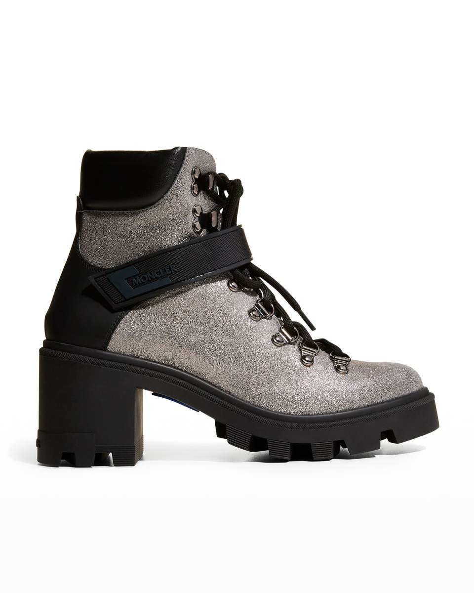 Carol Shimmery Heeled Hiking Boots